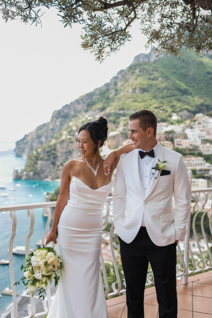 Sophia and Brandon intimate wedding in Positano Italy
