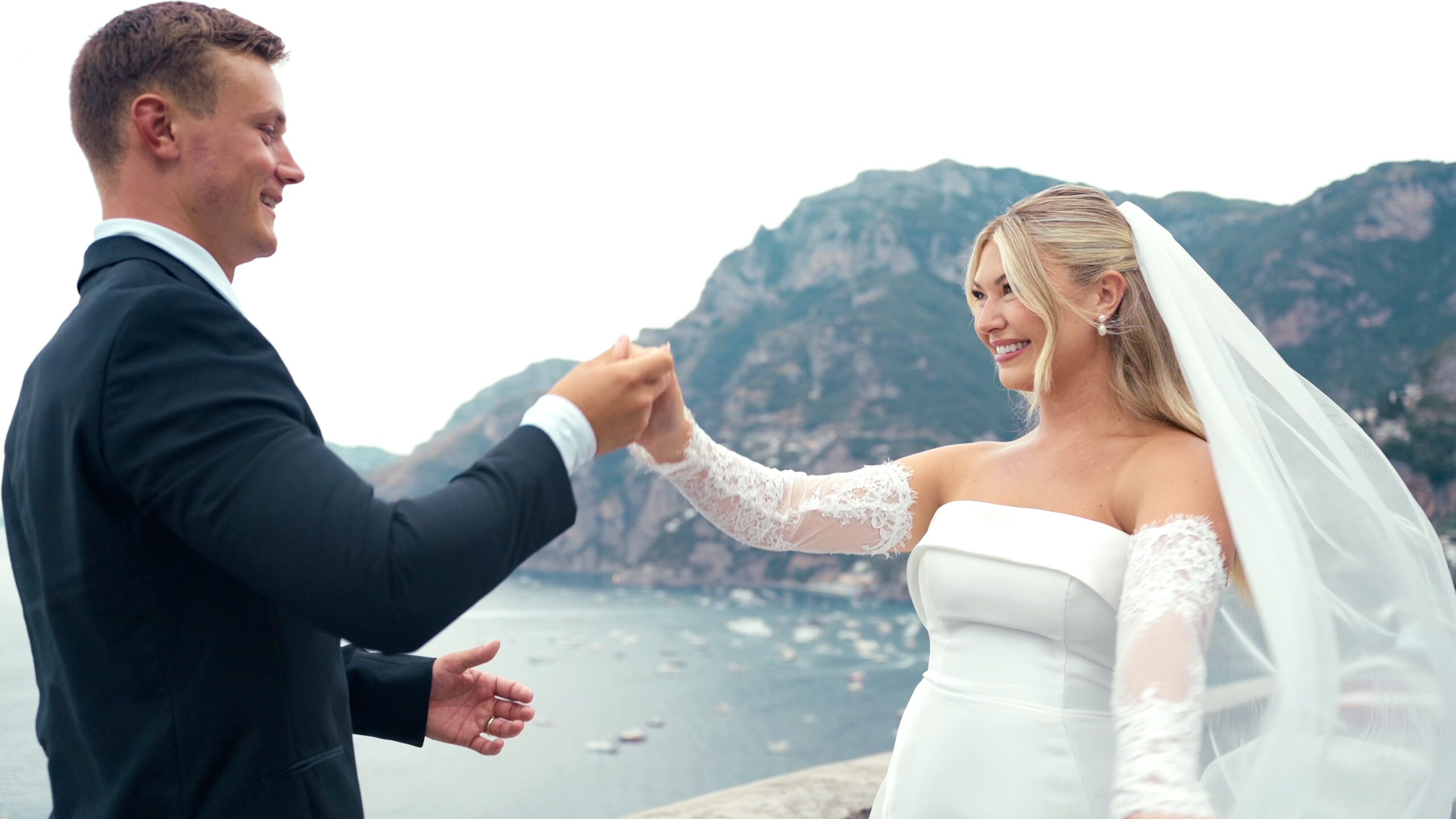 Jillian and Sam destination elopement in Positano Italy